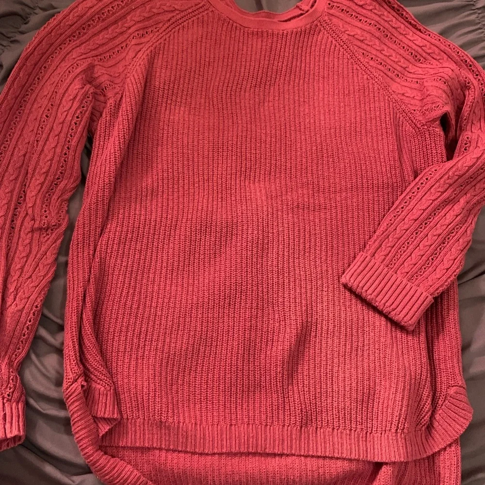 Women’s Raspberry long sleeve sweater - Picture 6 of 6